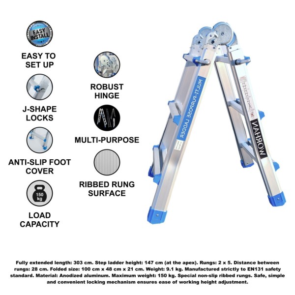 Mitmeotstarbeline teleskoopredel 302 cm (L3)
