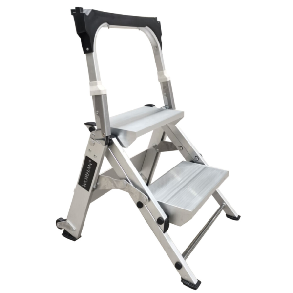 Volditavad Redel koos Käepideme ja Rattaga - 2 astet (LG2E)