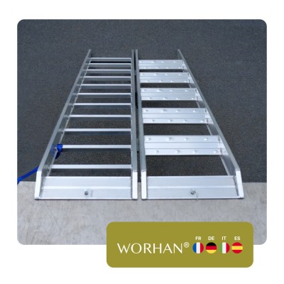 Didelės apkrovos sulankstoma rampa motociklams - 180 cm (MR6EUR)