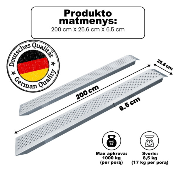 Laaduramp - 200 cm (LR7H)